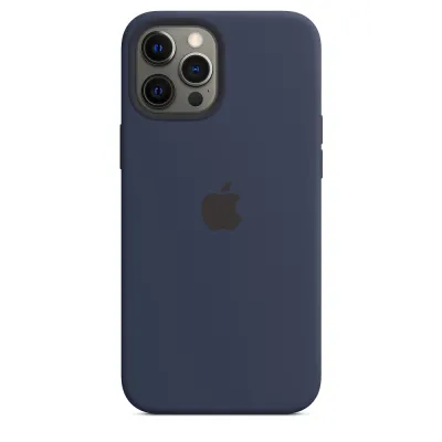 Apple - Puzdro silikónové s MagSafe pre iPhone 12 Pro Max, deep navy