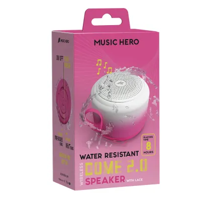 Music Hero - Bezdrôtový reproduktor DOME 2.0, 3 W, biela