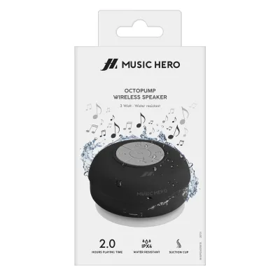 Music Hero - Bezdrôtový reproduktor Octopump, čierna