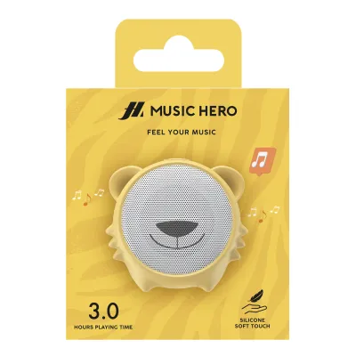 Music Hero - Bezdrôtový reproduktor Tiger, žltá