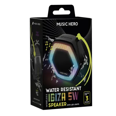 Music Hero - Bezdrôtový reproduktor IBIZA, 5 W, čierna