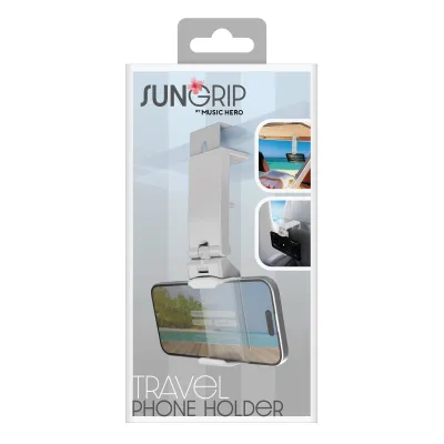 Music Hero - SUNGRIP cestovný držiak pre smartfón, biela