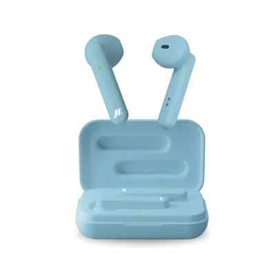 Music Hero - Bluetooth slúchadlá TWS Beat, 300 mAh nabíjacie puzdro, svetlá modrá