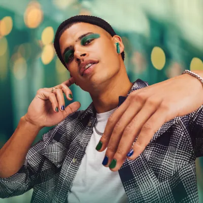 Music Hero - Bezdrôtové slúchadlá TWS ICY, azúrová
