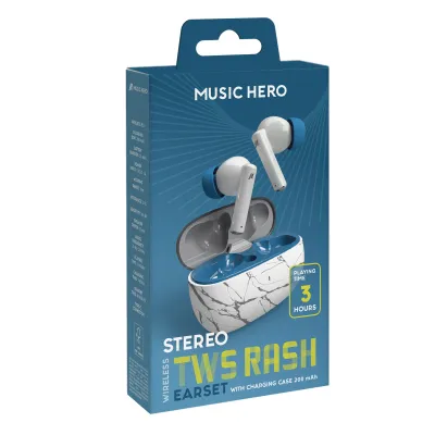 Music Hero - Bezdrôtové slúchadlá TWS RASH, fantasy blue