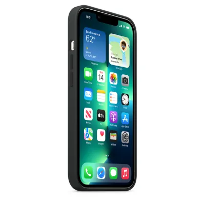 Apple - poškodené balenie, Silikónové puzdro s MagSafe pre iPhone 13 Pro, midnight