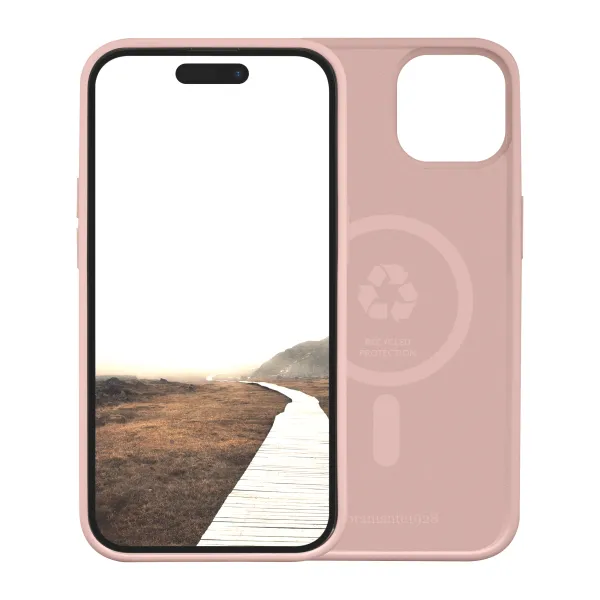dbramante1928 - Puzdro Monaco s MagSafe pre iPhone 15 Plus, pink sand
