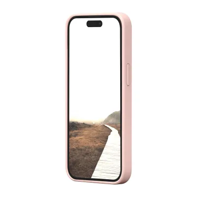 dbramante1928 - Puzdro Monaco s MagSafe pre iPhone 15 Pro Max, pink sand
