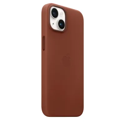 Apple - Puzdro kožené s MagSafe pre iPhone 14, umber