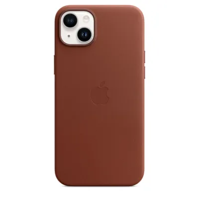 Apple - Puzdro kožené s MagSafe pre iPhone 14 Plus, umber