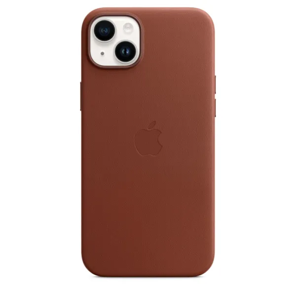 Apple - Puzdro kožené s MagSafe pre iPhone 14 Plus, umber