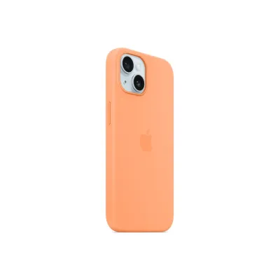 Apple - Puzdro silikónové s MagSafe pre iPhone 15, orange sorbet