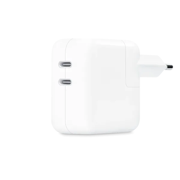 Apple - Cestovný adaptér 2x USB-C, 35 W, biela