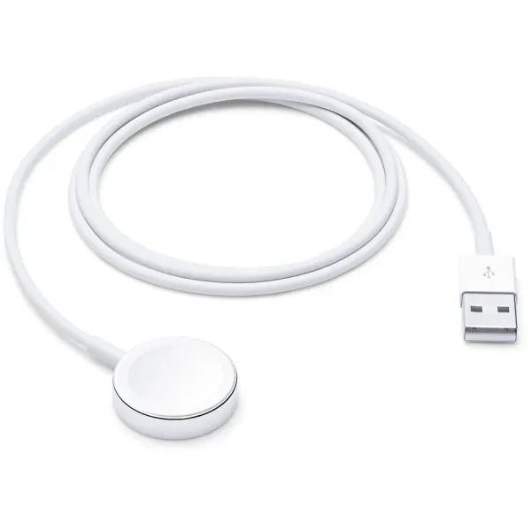 Apple - Kábel USB pre Apple Watch, magnetický, 1 m, biela