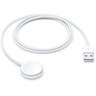 Apple - Poškodené balenie, Kábel USB pre Apple Watch, magnetický, 1 m, biela