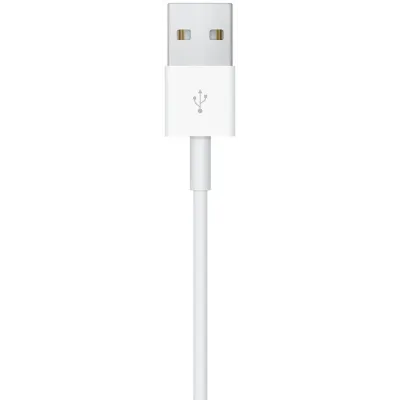 Apple - Poškodené balenie, Kábel USB pre Apple Watch, magnetický, 1 m, biela