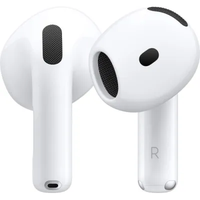 Apple - Bluetooth slúchadlá AirPods 4, biela