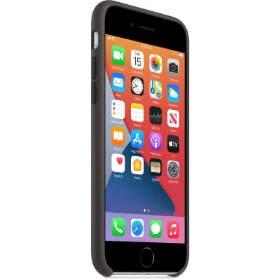 Apple - Puzdro silikónové pre iPhone SE 2020/8/7, čierna