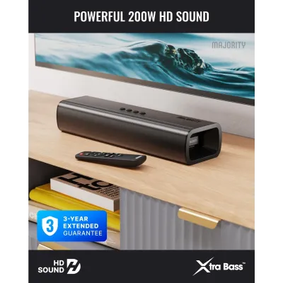 Majority - Bluetooth Soundbar a bezdrôtový Subwoofer Naga 40 Plus, čierna