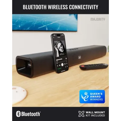 Majority - Bluetooth Soundbar a bezdrôtový Subwoofer Naga 60 Plus, čierna
