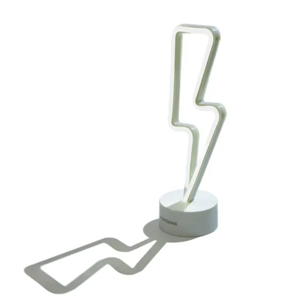 MUITOMAS - Neónová stolná lampa Bolt
