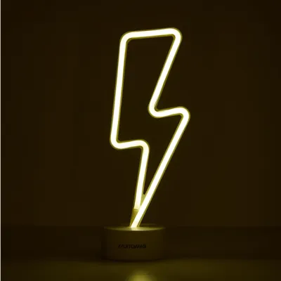 MUITOMAS - Neónová stolná lampa Bolt