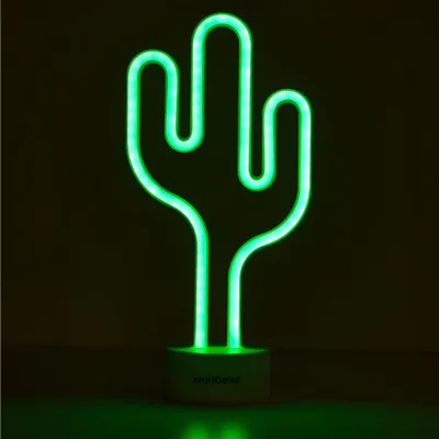 MUITOMAS - Neónová stolná lampa Cactus