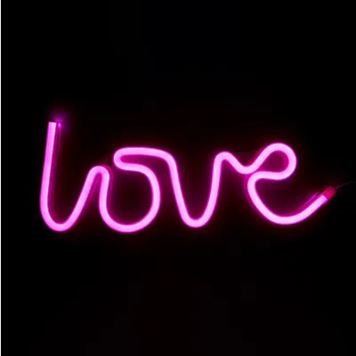 MUITOMAS - Neónová nástenná lampa Love