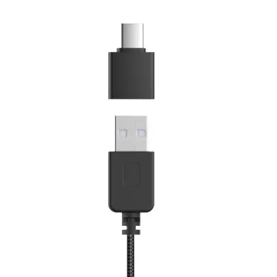 nilox - Stereo Headset s mikrofónom, USB-C/USB-A, ENC, čierna