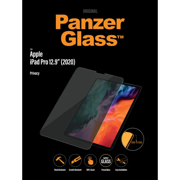 PanzerGlass - Tvrdené sklo Case Friendly Privacy pre iPad Pro 12,9'', číra