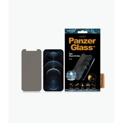 PanzerGlass - Tvrdené sklo Privacy Standard Fit AB pre iPhone 12 Pro Max, číra