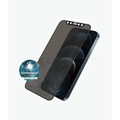 PanzerGlass - Tvrdené sklo Case Friendly Privacy AB pre iPhone 12 Pro Max, čierna