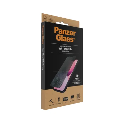 PanzerGlass - Tvrdené sklo Standard Fit Privacy AB pre iPhone 13 mini, číra