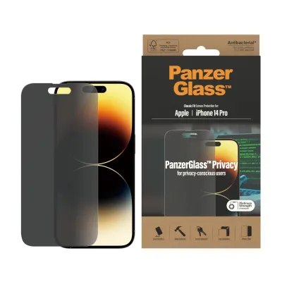 PanzerGlass - Tvrdené sklo Privacy AB pre iPhone 14 Pro, čierna