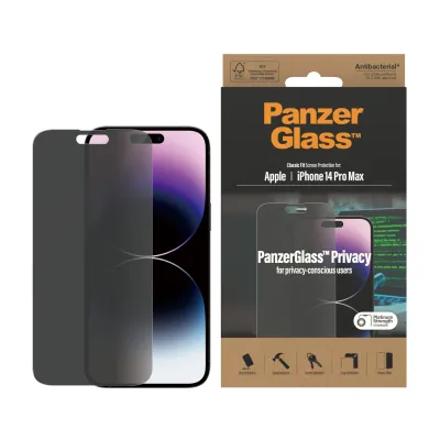 PanzerGlass - Tvrdené sklo Privacy AB pre iPhone 14 Pro Max, číra