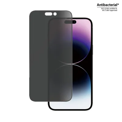PanzerGlass - Tvrdené sklo UWF Privacy AB pre iPhone 14 Pro Max, čierna