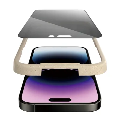 PanzerGlass - Tvrdené sklo UWF Privacy AB s aplikátorom pre iPhone 14 Pro Max, čierna