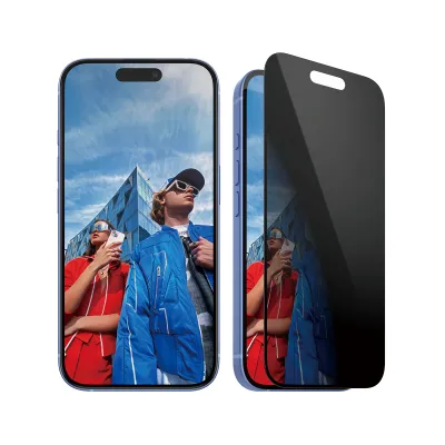 PanzerGlass - Tvrdené sklo UWF Privacy s aplikátorom pre iPhone 16/15, čierna