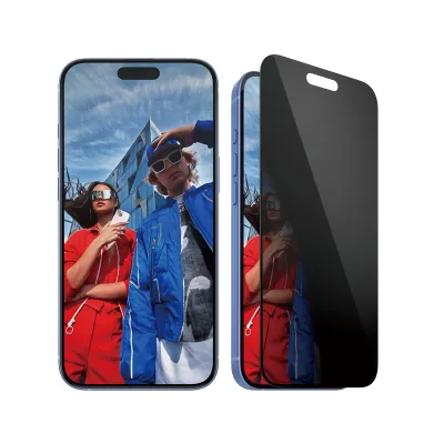 PanzerGlass - Tvrdené sklo UWF Privacy s aplikátorom pre iPhone 16 Plus/15 Plus, čierna