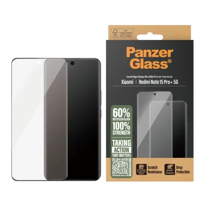 PanzerGlass - Tvrdené sklo UWF pre Xiaomi Redmi Note 15 Pro+ 5G, čierna