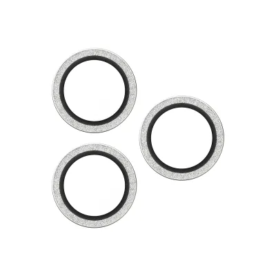 PanzerGlass - Ochranný kryt objektívu Hoops pre iPhone 17 Pro Max/17 Pro/16 Pro Max/16 Pro, glitter silver