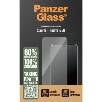 PanzerGlass - Tvrdené sklo UWF pre Xiaomi Redmi 15 5G, čierna