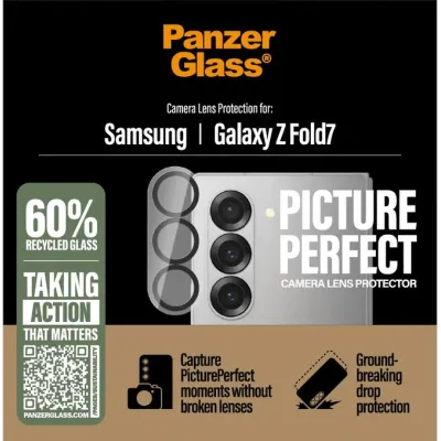 PanzerGlass - Ochranný kryt objektívu PicturePerfect pre Samsung Galaxy Z Fold7, čierna