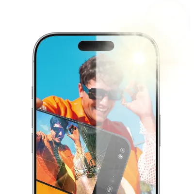 PanzerGlass - Tvrdené sklo Anti-Reflective s aplikátorom pre iPhone 17/16 Pro, čierna