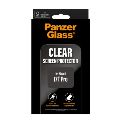 PanzerGlass - Tvrdené sklo UWF pre Xiaomi 17T Pro, čierna
