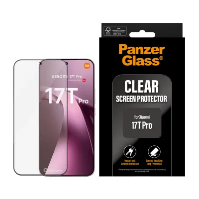 PanzerGlass - Tvrdené sklo UWF pre Xiaomi 17T Pro, čierna
