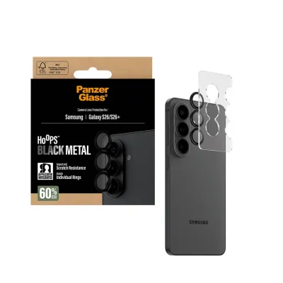 PanzerGlass - Ochranný kryt objektívu Hoops pre Samsung Galaxy S26/S26+, čierna