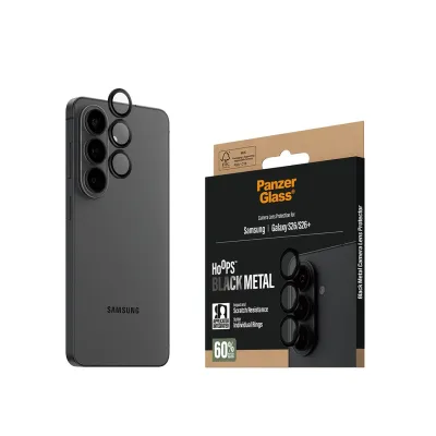 PanzerGlass - Ochranný kryt objektívu Hoops pre Samsung Galaxy S26/S26+, čierna