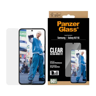 PanzerGlass - Tvrdené sklo UWF s aplikátorom pre Samsung Galaxy A57, číra