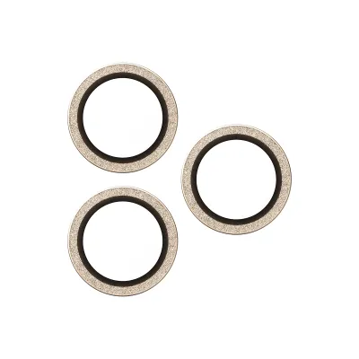 PanzerGlass - Ochranný kryt objektívu Hoops pre iPhone 17 Pro Max/17 Pro/16 Pro Max/16 Pro, glitter gold